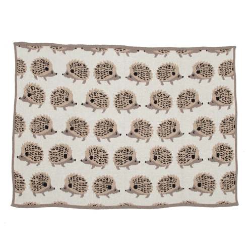 Baby Hedgehog Throw - Flax