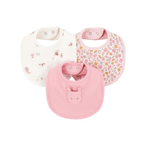 Baby 3-Pack Floral Bibs - Carter's | Carter's