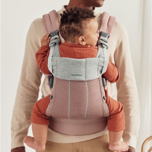 BabyBjörn Baby Carrier Harmony - dusty pink mesh