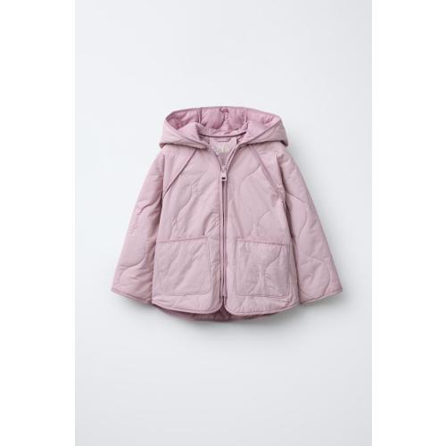 WATER REPELLENT PUFFER JACKET - Pink | ZARA United States