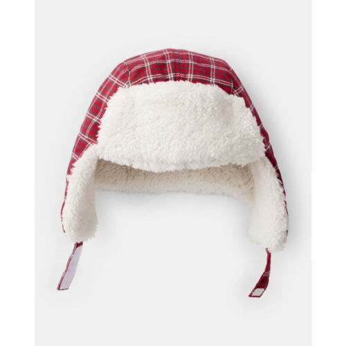 Baby Boy Plaid Winter Trapper Hat - Red/White - Carter's | Carter's