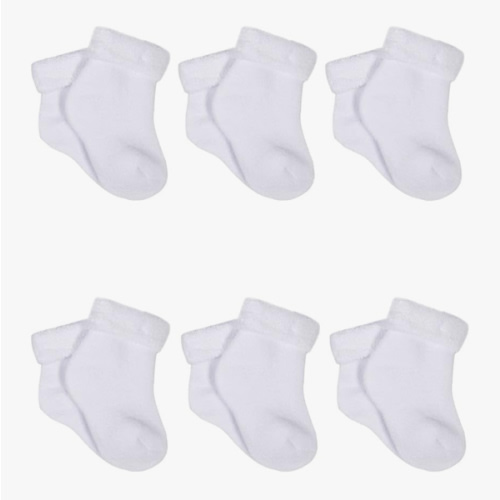 Gerber 6-Pack White Terry Socks