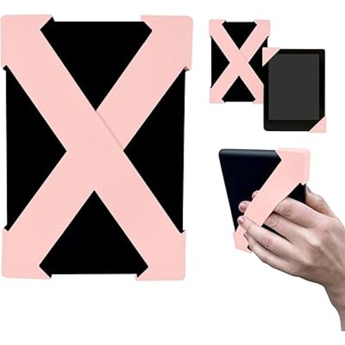 Strapsicle Hand Strap for Kindle Paperwhite 6.8" (11th & 12th Gen), Signature Edition & Kobo– Lightweight Grip for Comfortable Reading – 2 Pack, Large - Blush