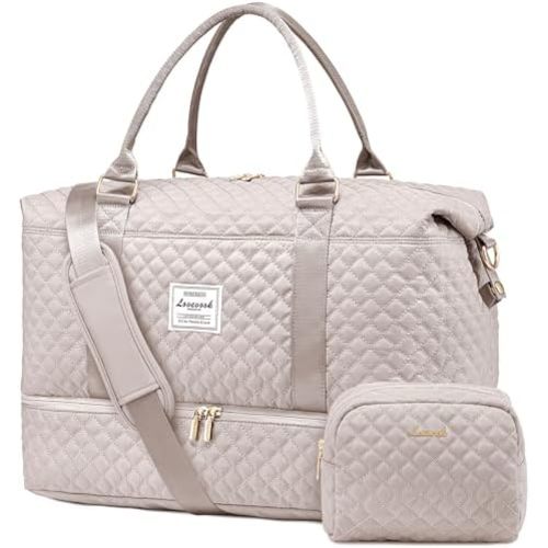 LOVEVOOK Travel Duffle Bag,Weekender Bags for Women with Shoe Compartment,Carry on Overnight Bag with Toiletry Bag,Gym Duffel Bag with Wet Pocket, Hospital Bags for Labor and Delivery