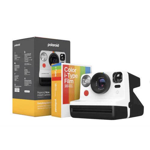 Polaroid - Now Instant Film Camera Bundle Generation 2 - Black & White