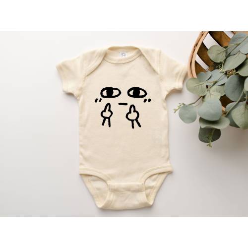 Middle Finger Babysuit Funny Cursing Profanity Swearing Tee Shirt For Baby Toddler Youth Wear For Baby Girl Baby Boy, Funny Coming Home Baby