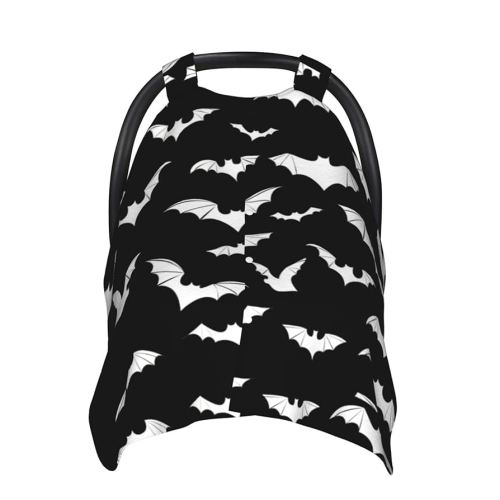 Halloween Bat Car Seat Cover Baby Fashion Carseat Cover for Winter Nursing Cover Newborn Shower Gift
