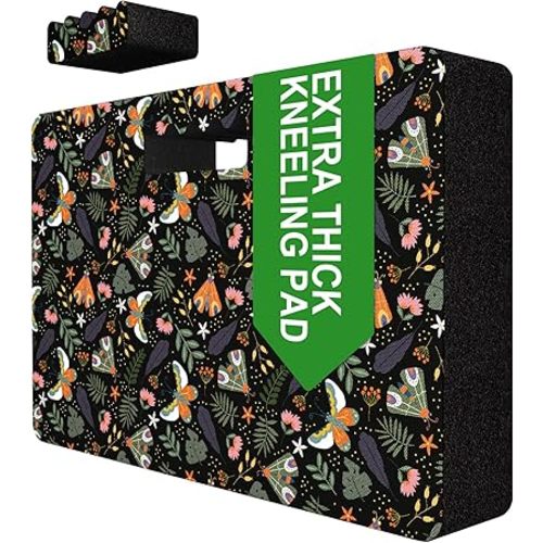 Extra Thick Kneeling Pad — Heavy Duty, Extra Large Foam Kneeler Mat for Gardening, Water & Dirt Resistant, Lightweight, Butterfly