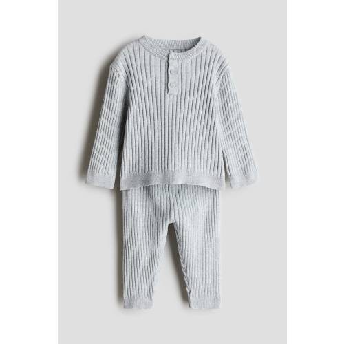 2-PIECE RIB-KNIT COTTON SET