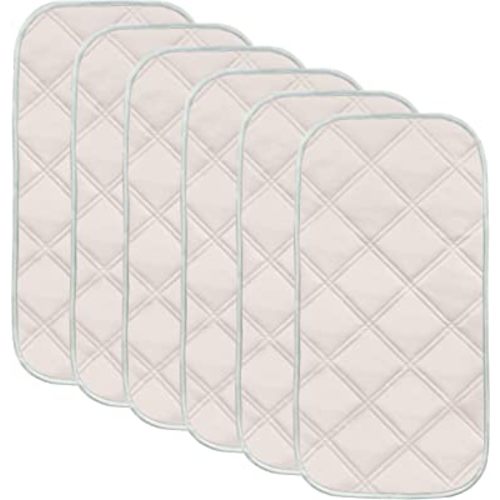 Sunny zzzZZ 6 Pack Baby Waterproof Changing Pad Liners - Quilted Thicker Ultra Soft Changing Table Cover Liners - Durable & Easy to Clean - Pink - 23" x 11"