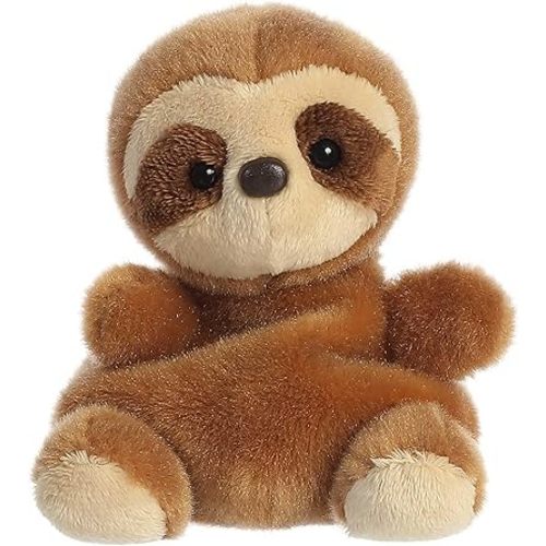Aurora® Adorable Palm Pals™ Slomo Sloth™ Stuffed Animal - Pocket-Sized Play - Collectable Fun - Brown 5 Inches