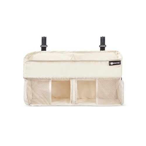 4moms Breeze Playard Diaper Caddy, Storage for Diapers, Baby Wipes, and Organization, Birch
