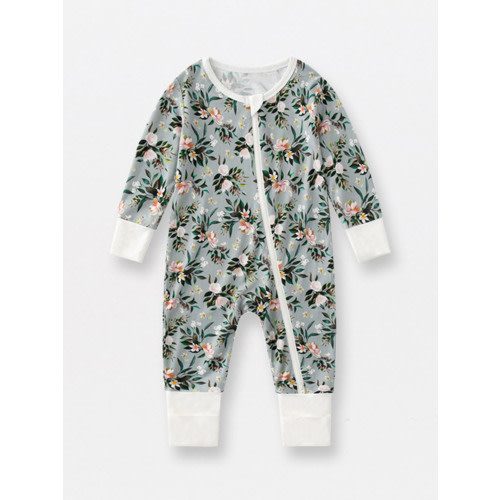 WIBACKER Newborn Viscose from Bamboo Sleeper 2-Way Zipper Pajamas for Baby Boys & Baby Girls Snug Fit One Piece