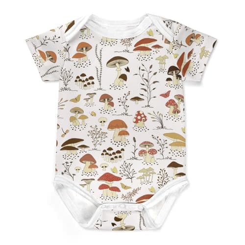 Vodbne Cute Baby Onesie, Short Sleeve Infant Stuff Shower Gifts for Boys & Girls
