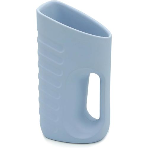 Babylush Baby Bath Rinse Cup & Rinser – 1000ml Soft EVA, 0.3lb Lightweight, BPA-Free Bath Water Pourer, Baby Bath Pitcher, Shower Cup for Kids (Light Blue)