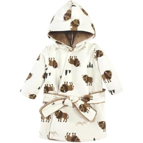 Hudson Baby Unisex BabyMink with Faux Fur Lining Pool and Beach Robe Cover-ups