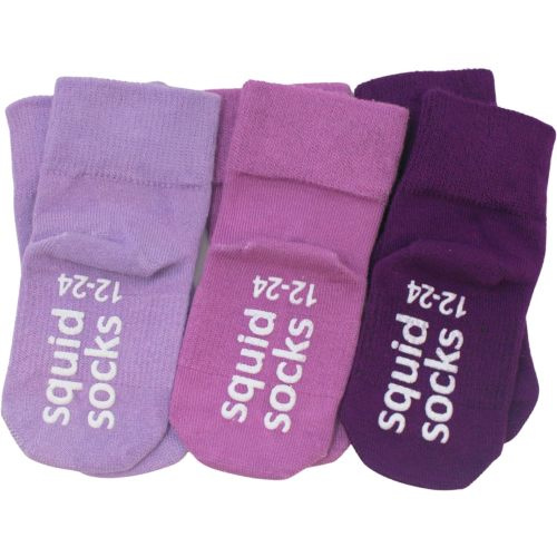 squid socks Viscose from Bamboo Socks | 0-6M, 6-12M, 12-24M, & 2T-3T | Socks that Stay On | As Seen on Shark Tank | Orchid