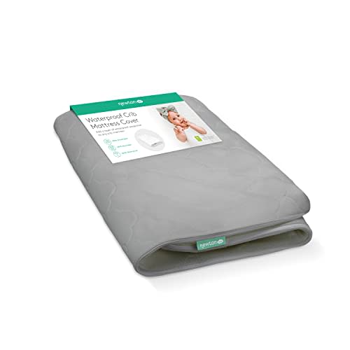 Newton Baby Waterproof Crib Mattress Spare Cover | 100% Breathable Proven to Reduce Suffocation Risk, Safe, Machine Washable, Non-Toxic, Rest Easy - Grey (Cover ONLY)