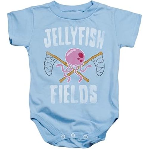 Popfunk Spongebob Jellyfish Fields Infant Baby Boys & Girls Onesie Snapsuit