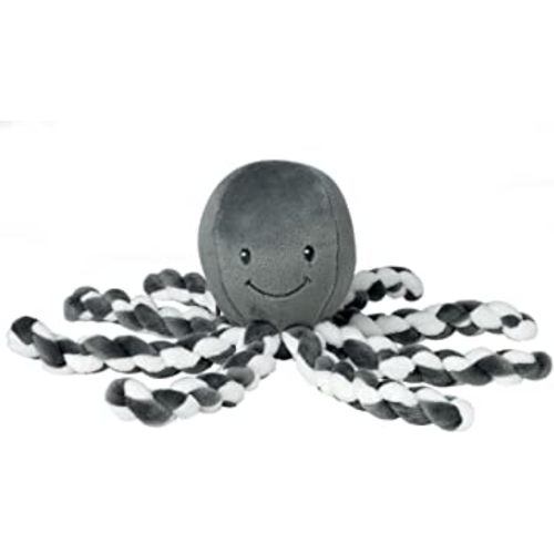 Nattou Lapidou - Piu Piu Octopus Anthracite and White