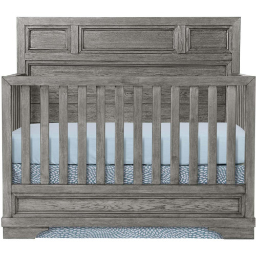 Foundry Flat Top Crib - Brushed Pewter | Westwood Baby | Crib | 1201730 | Old Brick Furniture