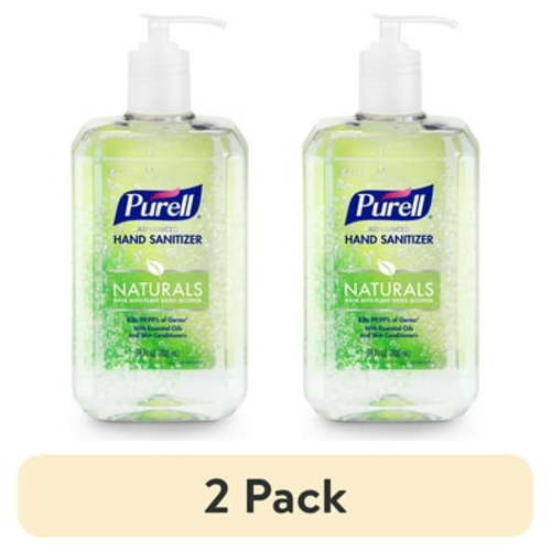 (2 pack) PURELL® Advanced Hand Sanitizer Gel, Naturals, 24 oz Pump Bottle (Adult)