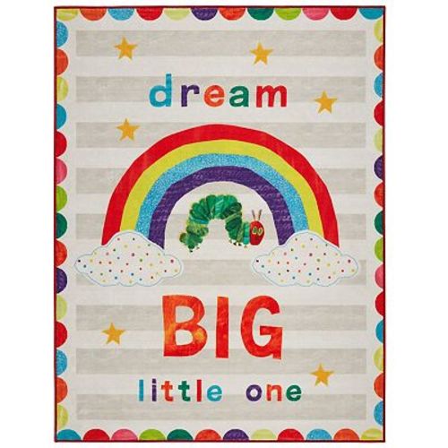 Eric Carle "The Very Hungry Caterpillar" Elementary Dream Big Little One Machine Washable Kids Area Rug
