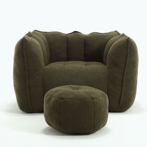 Trule Bean Bag Chair With Ottoman & Reviews | Wayfair