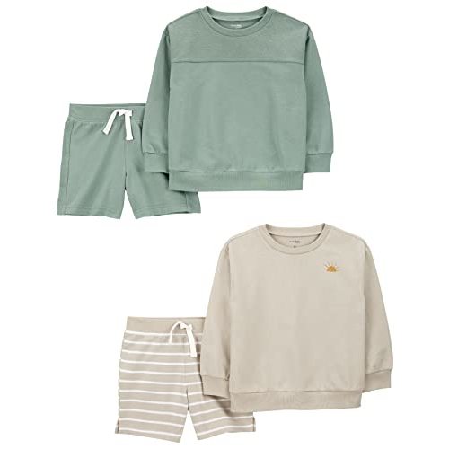 Simple Joys by Carter's baby-boys 4-piece Sweatshirt Set