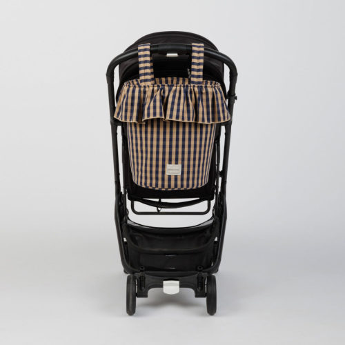 Basket Vichy - Navy + Caramel - Minicoton