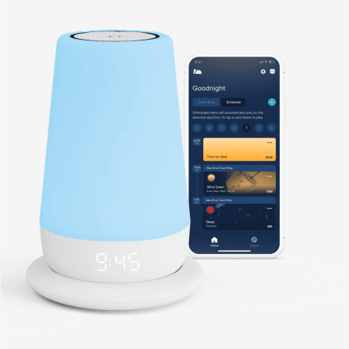 HATCH Rest+ 2nd Gen Baby Sleep Sound Machine & Soother with Nightlight and Back-up Battery, White