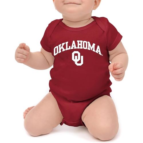 Little King NCAA Infant Romper-Arch Team Logo-100% Soft Cotton-Sizes 0-3M 6M 12M 18M