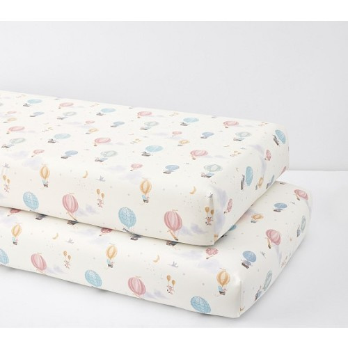 Hot Air Balloon Organic Crib Fitted Sheet | Pottery Barn Kids