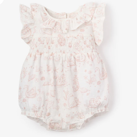 Swan Toile Swiss Dot Bubble