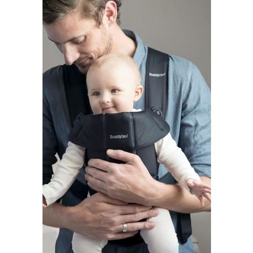 BabyBjörn Baby Carrier Mini, Cotton, Black