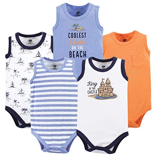 Hudson Baby Unisex Baby Cotton Sleeveless Bodysuits