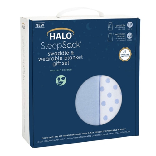 Chambray Swaddle + Wearable Baby Blanket | HALO