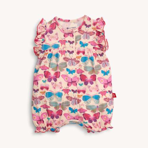 all a-flutter modal magnetic ruffle sleeve romper – Magnetic Me 3-6 Months