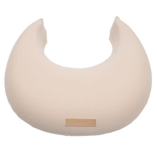 Natural Breastfeeding Pillow, Nursing and Posture Support, Plant Based Cushion with Organic Cotton Removable Cover (Natural)
