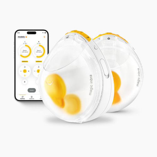 Medela Magic InBra Wearable Double Electric Breast Pump - Yellow