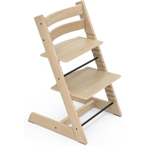 Stokke Tripp Trapp Chair, Oak Natural - Adjustable, Convertible Chair for Toddlers, Children & Adults - Comfortable & Ergonomic - Made with Oak Wood