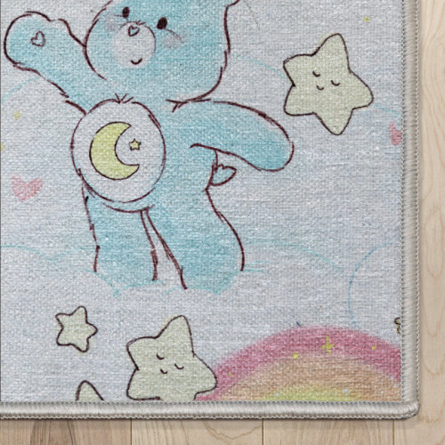 Zoomie Kids Care Bears Rainbows In The Sky Multi Rug | Wayfair