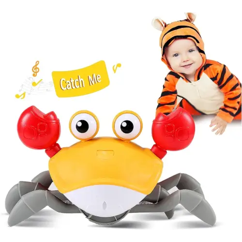 Crawling Crab Baby Toy Gifts: Tummy Time Toys Walking Dancing