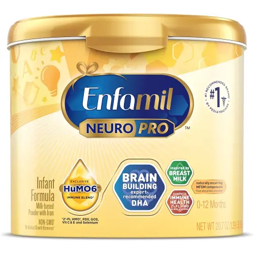 Enfamil NeuroPro Baby Formula, MFGM* 5-Year Benefit, Expert-Recommended Brain-Building Omega-3 DHA, Exclusive Immune Supporting HuMO6 Blend, Infant Formula Powder, Baby Milk, 20.7 Oz