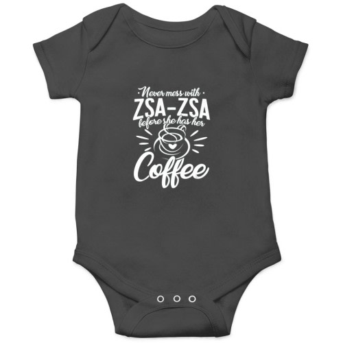 Never Mess With Zsa-Zsa Coffee Polish Grandma Mother_s Day Onesies sold by Georgethomas32 | SKU 558574849 | Printerval