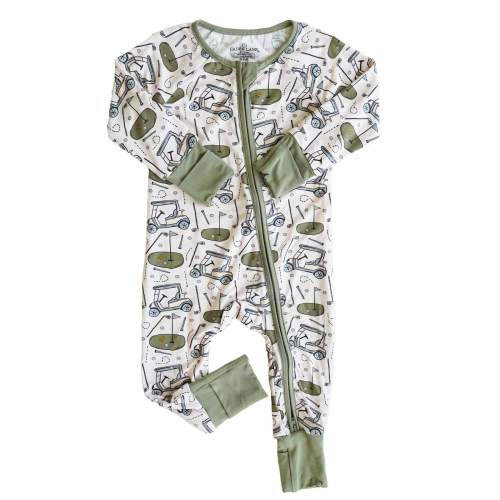 Caden Lane Tee Time Convertible Zip Romper - 0-3 Months