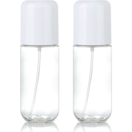 Small Spray Bottle Travel Size 3.4oz/100ml Plastic Mini Bottle Set - Fine Mist Mini Empty Spray Bottles - Refillable Spray Bottles for Cleaning Solutions, Perfume, Liquid Cosmetics