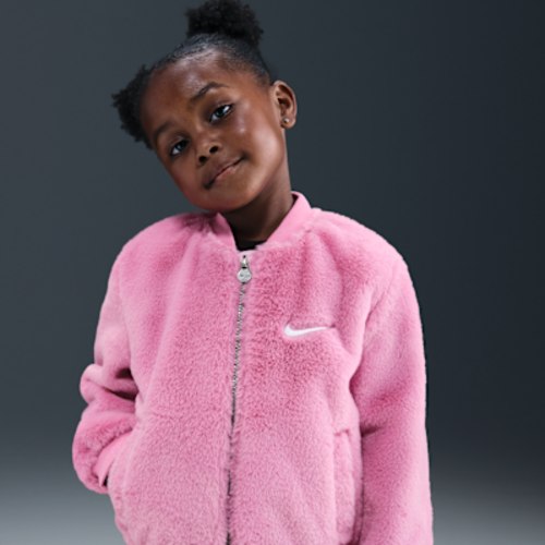 Nike Toddler Faux Fur Bomber Jacket
