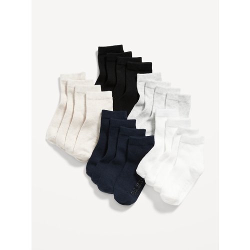 Unisex Crew Socks 10-Pack for Toddler & Baby