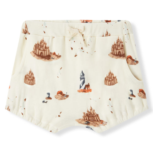 Sandcastle Organic Cotton Pocket Bloomer | MILKBARN | Organic Baby Clothes